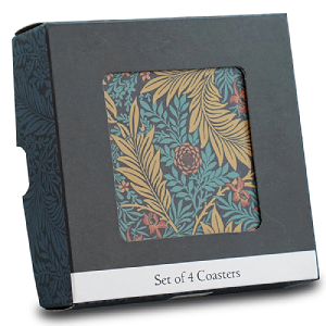 Shruti William Morris Ceramic Coasters Set of 4 William Morris Ceramic Coasters Set of 4