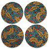 Shruti William Morris Ceramic Coasters Set of 4 William Morris Ceramic Coasters Set of 4
